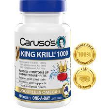 Carusos Natural Health King Krill 1000mg 30 Capsules