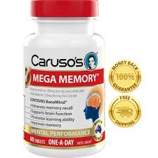 Carusos Natural Health Mega Memory 60 Tablets