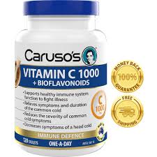 Carusos Natural Health Vitamin C 1000 + Bioflavonoids 120 Tablets