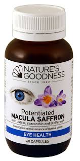 NATURE'S GOODNESS Potentiated Macula Saffron (with Lutein, Zeaxanthin & BioPerine)