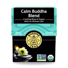 BUDDHA TEAS Calm Buddha Blend Organic Herbal Tea x18