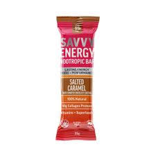 Savvy Energy Nootropic Bar Salted Caramel