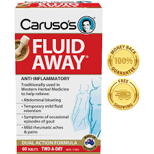 Carusos Natural Health Fluid Away 60 Tablets
