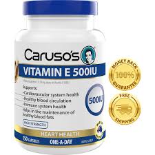 Carusos Natural Health Vitamin E 500IU 150 Capsules