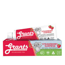 Grants Kids Natural Toothpaste Strawberry Surprise