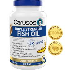 Carusos Natural Health Triple Strength Fish Oil 150 Capsules