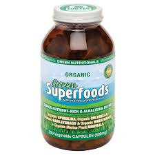 GREEN NUTRITIONALS Green Superfoods 600mg 250c