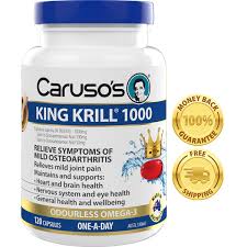 Carusos Natural Health King Krill 1000mg 120 Capsules