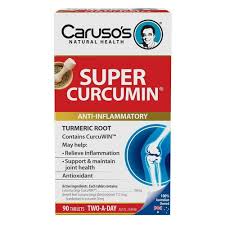 Carusos Natural Health Super Curcumin 90 Tablets