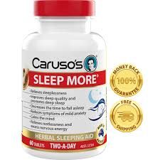 Carusos Natural Health Sleep More 60 Tablets