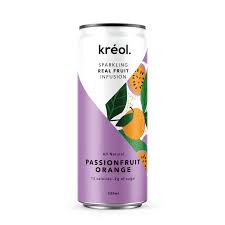 Kreol Sparkling Real Fruit Infusion: Passionfruit Orange