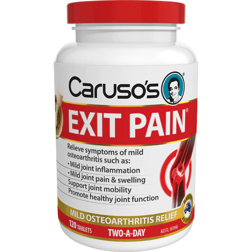 Carusos Natural Health Exit Pain 120 Tablets