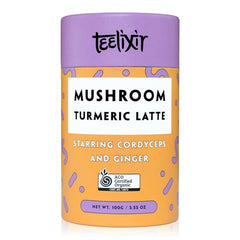 Teelixir Mushroom Turmeric Latte With Cordyceps Extract Powder - 100g