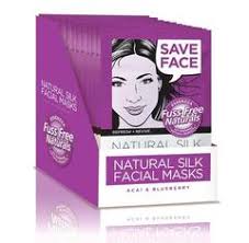 Essenzza Natural Silk Facial Mask - Acai & Bluberry