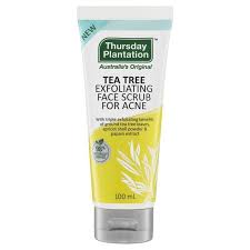 THURSDAY PLANTATION Tea Tree Exfoliating Face Scrub For Acne 100ml