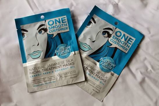 Natural Silk Facial Masks - Carrot Seed & Coconut Oil