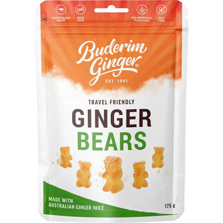 Buderim ginger bears 175g
