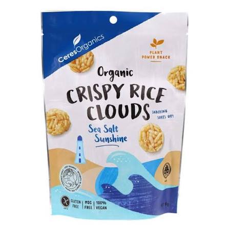 Ceres Organics Crispy Rice Clouds Sea Salt Sunshine