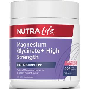 Nutralife Magnesium Glycinate + High Strenght Powder 300g