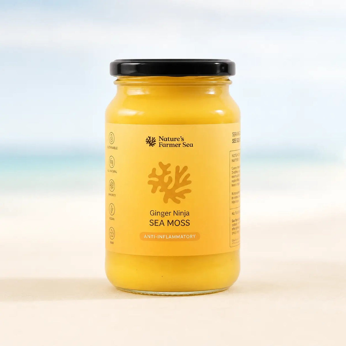 Natures Farmer Sea Ginger Ninja sea moss gel 375ml