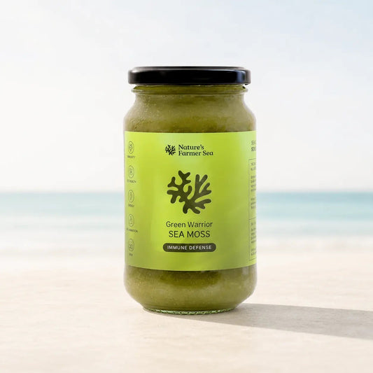 Natures Farmer Sea Green Warrior sea moss gel 375ml