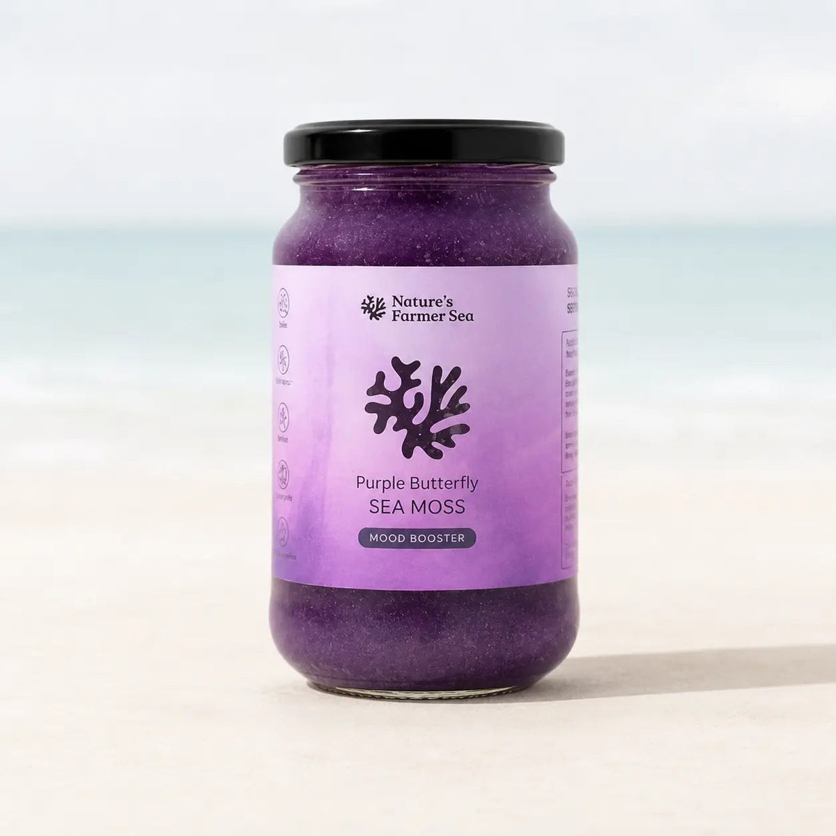Natures Farmer Sea Purple Butterfly sea moss gel 375ml