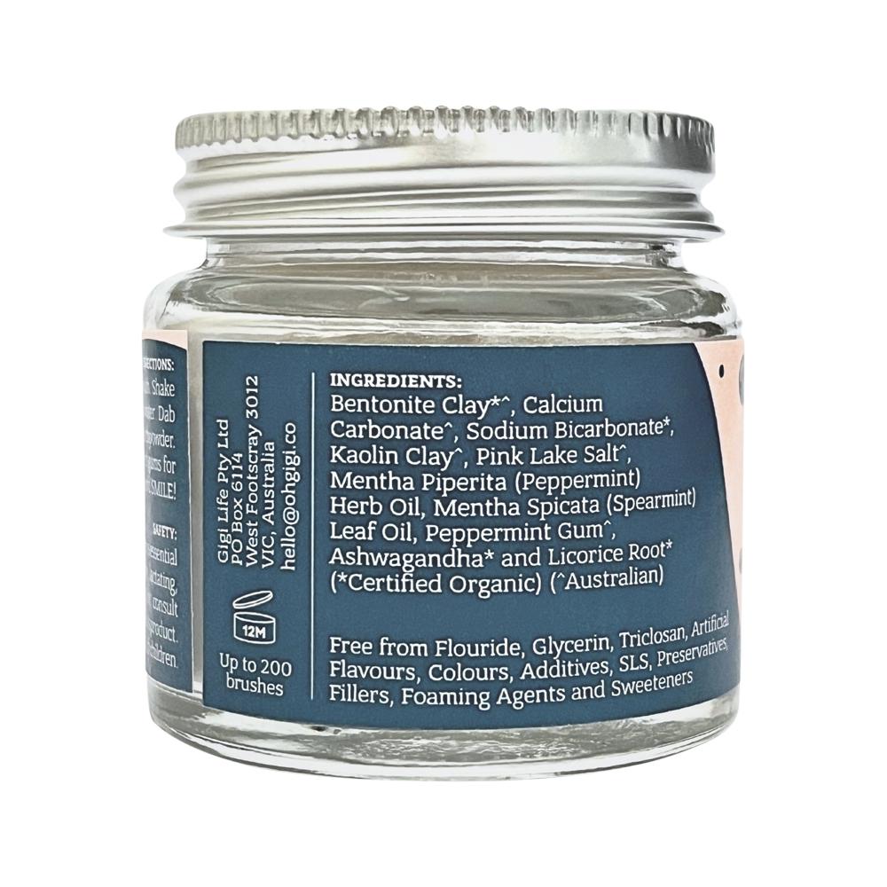OH GIGI TOOTH POWDER MINTY BRUSH 40G