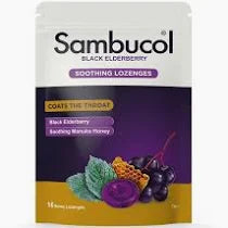 Sambucol Black Elderberry - Soothing Lozenges