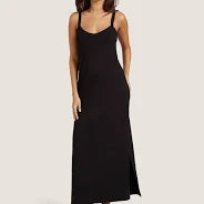 Boody Black V Neck Slip Dress XL