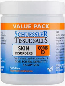 schuessler Tissue Salts - Skin Disorders Comb D