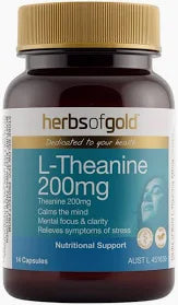 Herbs of Gold L-Theanine 200mg (14 capsules)