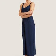 Boody V Neck Dress Navy Small